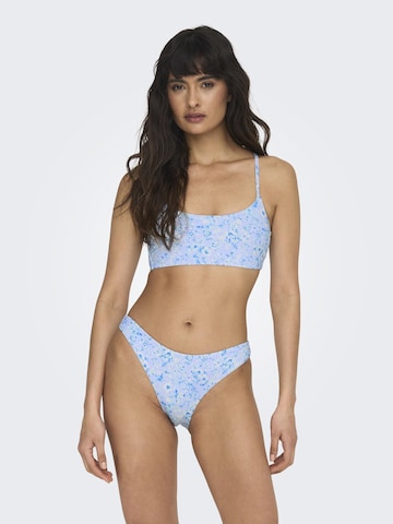 ONLY Bustier Bikini in Blauw: voorkant