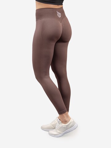 Strammer Max Performance Skinny Leggings 'Scrunch' in Brown
