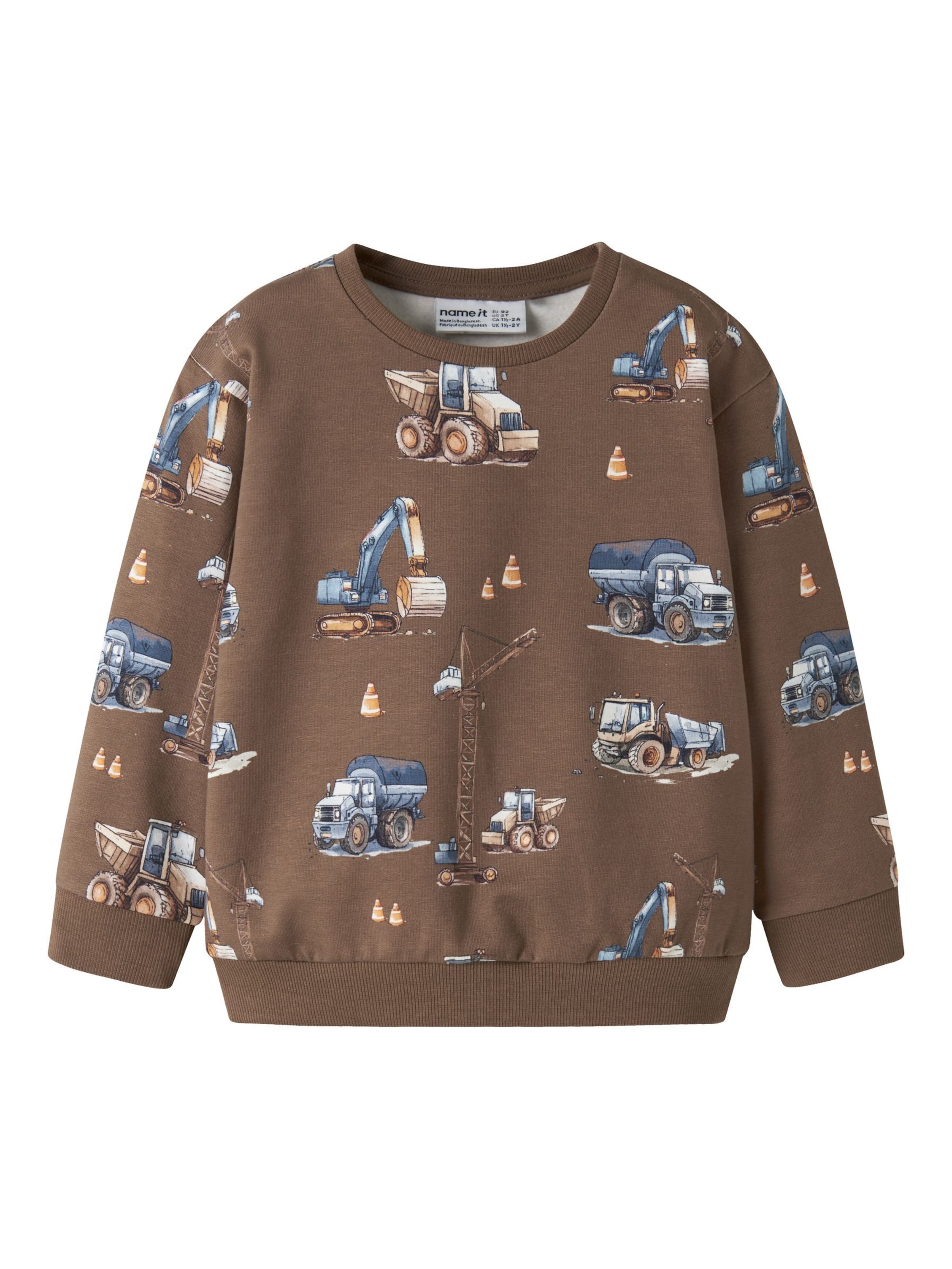 NAME IT Sweatshirt in Brown: front