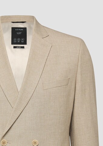 s.Oliver Slim fit Blazer ' S.OPURE ' in Beige