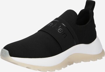 Calvin Klein Regular Спортни обувки Slip On в черно: отпред