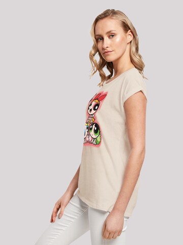 F4NT4STIC Shirt 'Powerpuff Girls Cheerleaders' in Beige