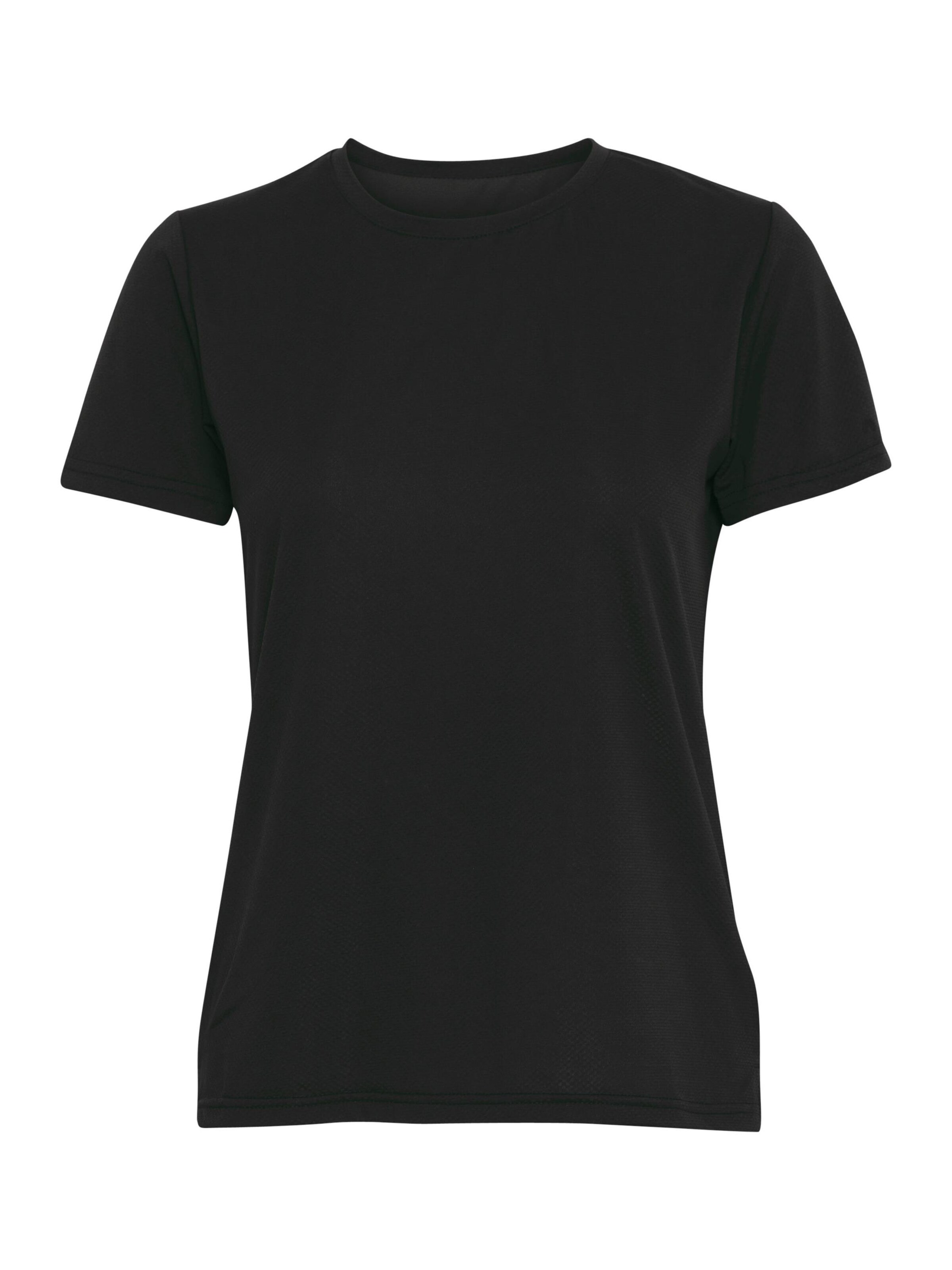 T-shirt fonctionnel 'Elwina' North Bend en noir : devant