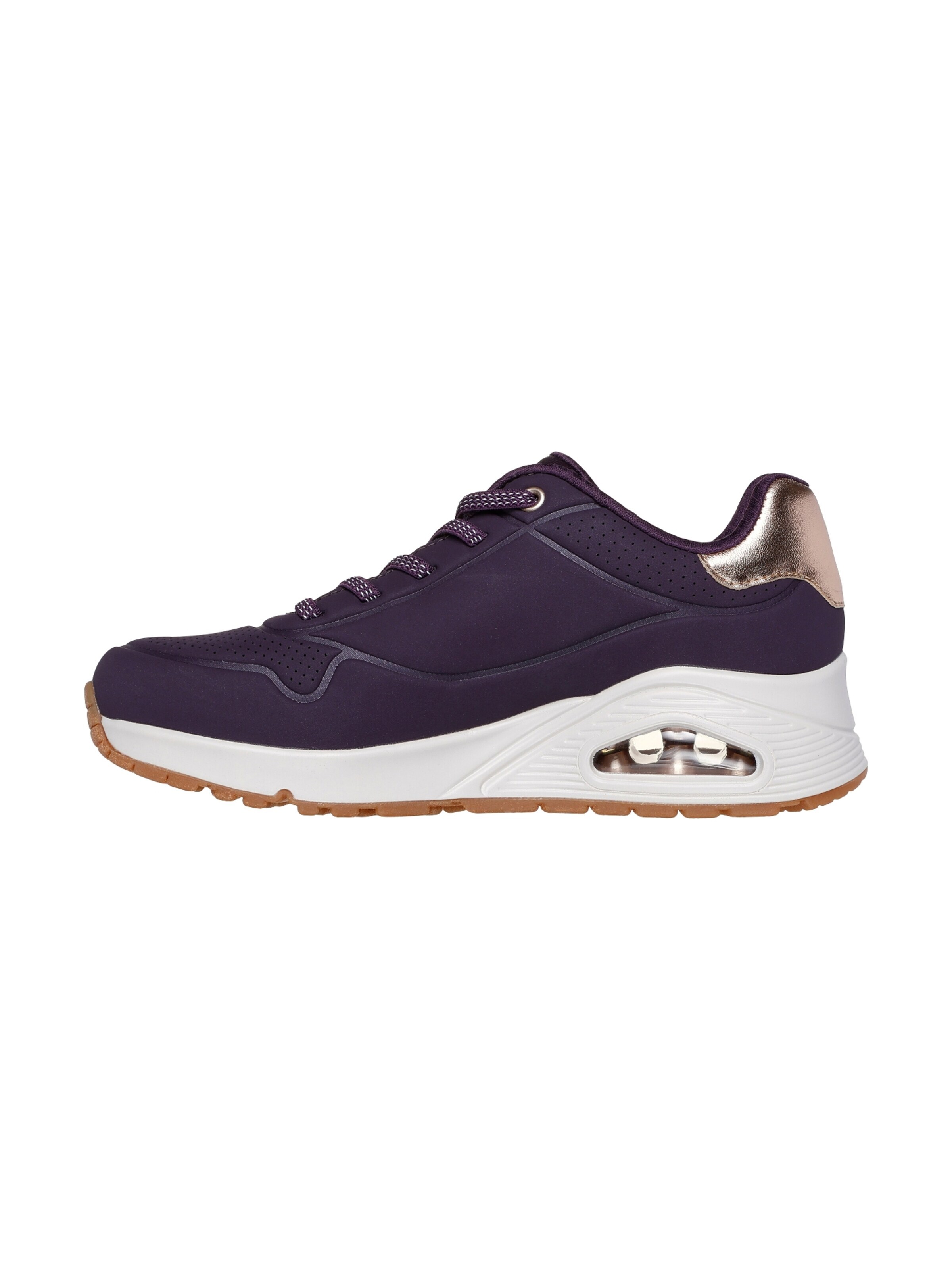 SKECHERS - Calzado deportivo con cordones en lila: frente