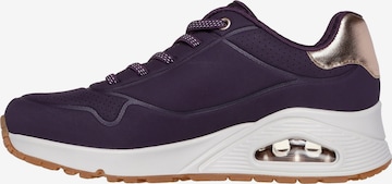 SKECHERS - Calzado deportivo con cordones en lila: frente