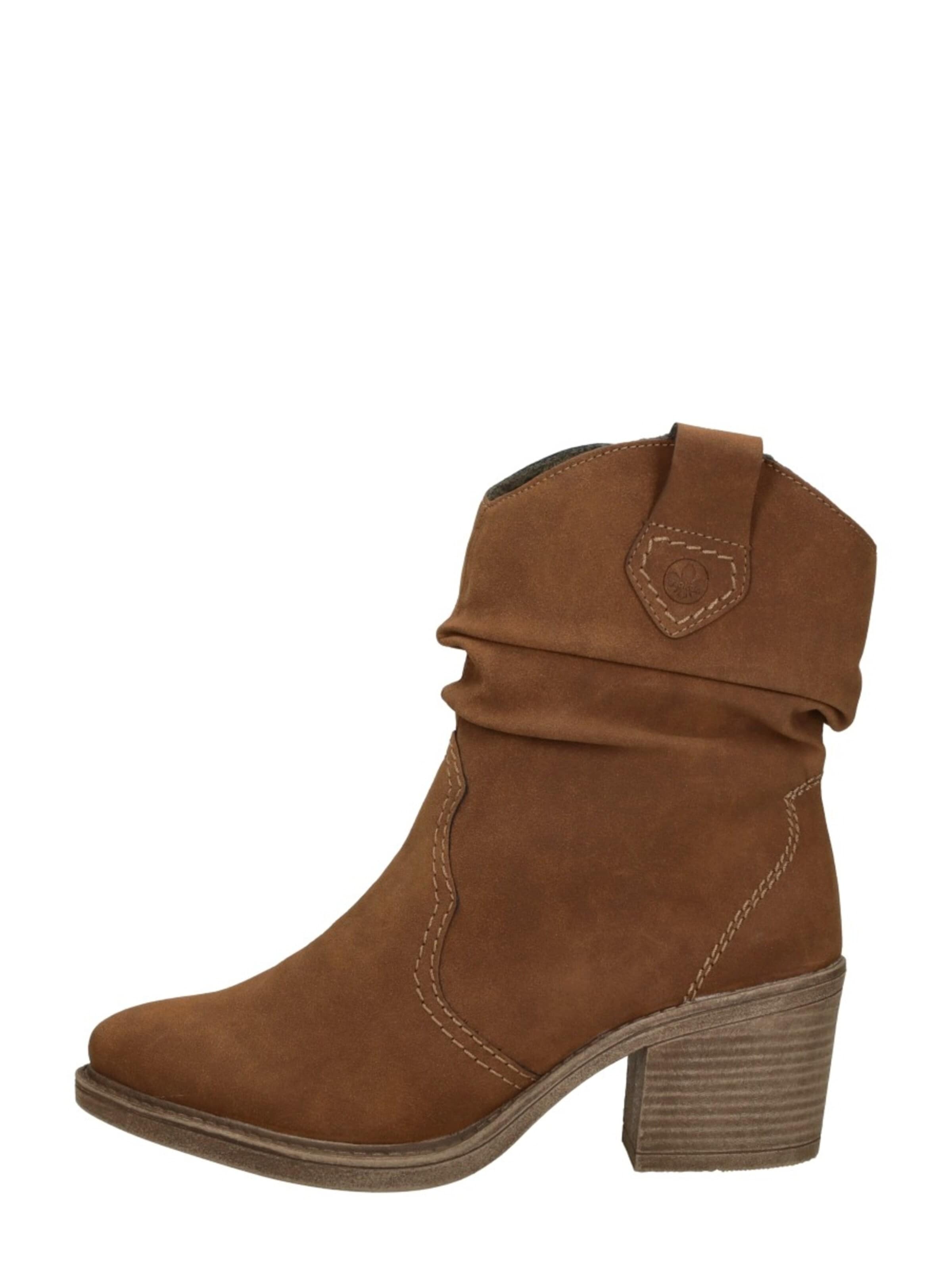 Boots 'Enkellaarsjes Hak' Rieker en marron : devant
