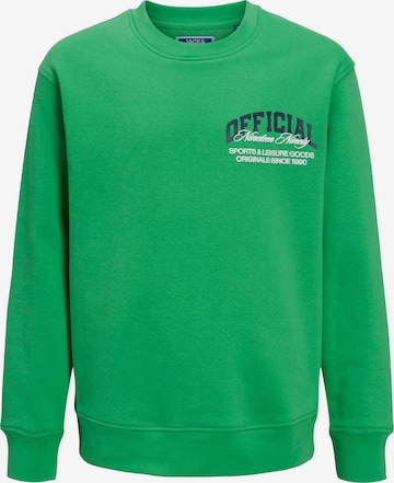 Jack & Jones Junior Sweatshirt 'BRINK JNR' in Groen: voorkant