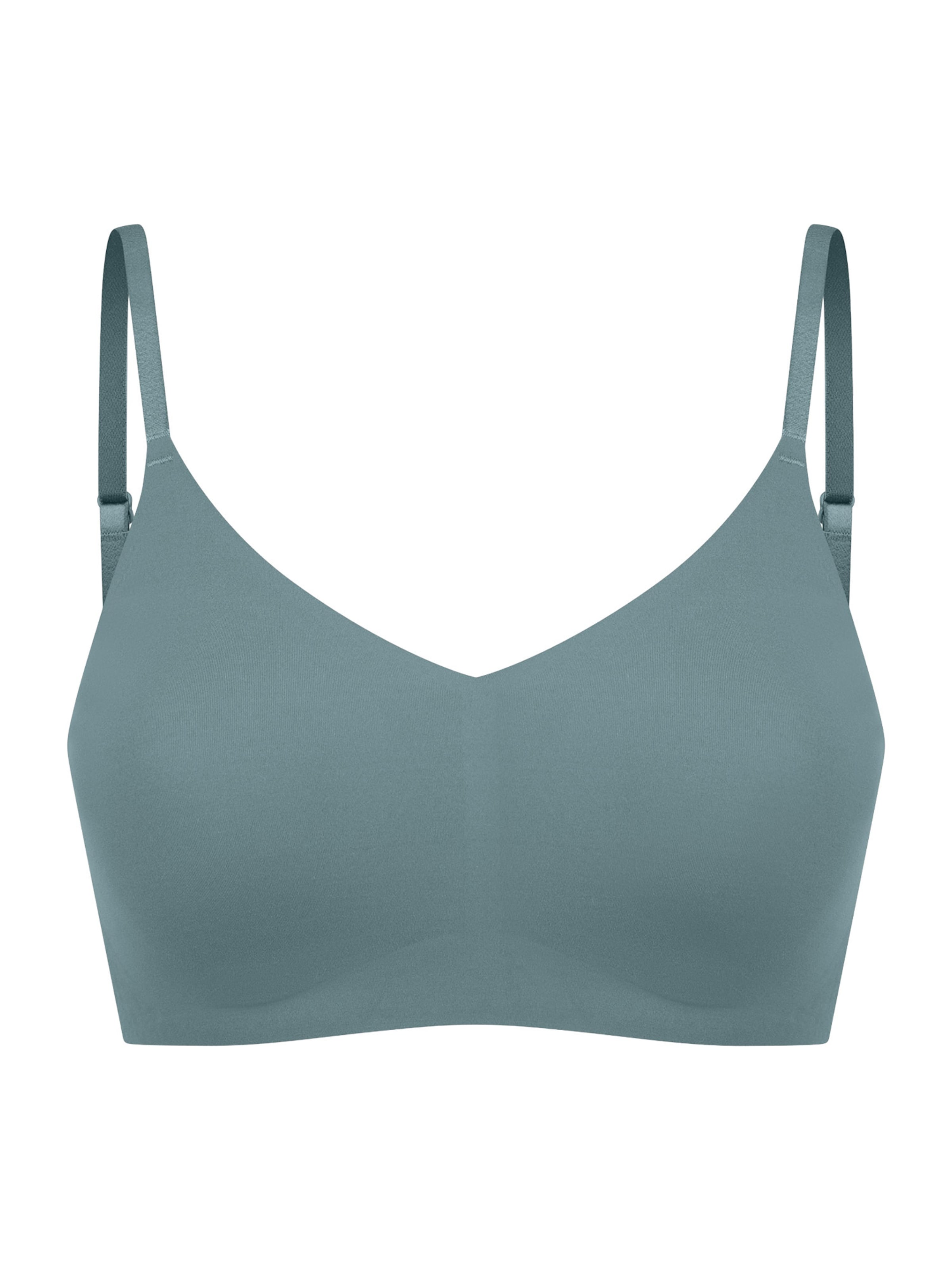 SCHIESSER BH ' Invisible Soft Padded ' in Blauw: voorkant