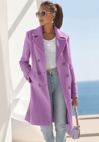 LASCANA Between-Seasons Coat in Purple: front