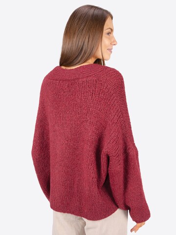 Seasons of April Strickjacke 'JOJO' in Rot