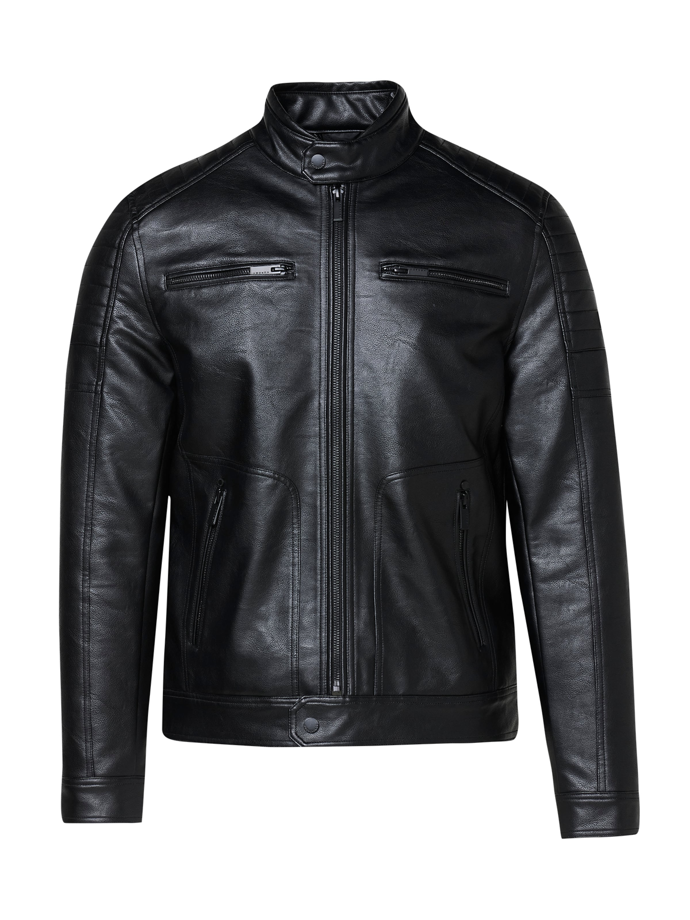 KOROSHI Between-season jacket in Black: front