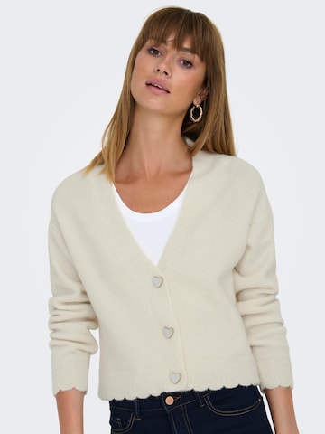 ONLY Cardigan 'ROSITTA' i beige: forside