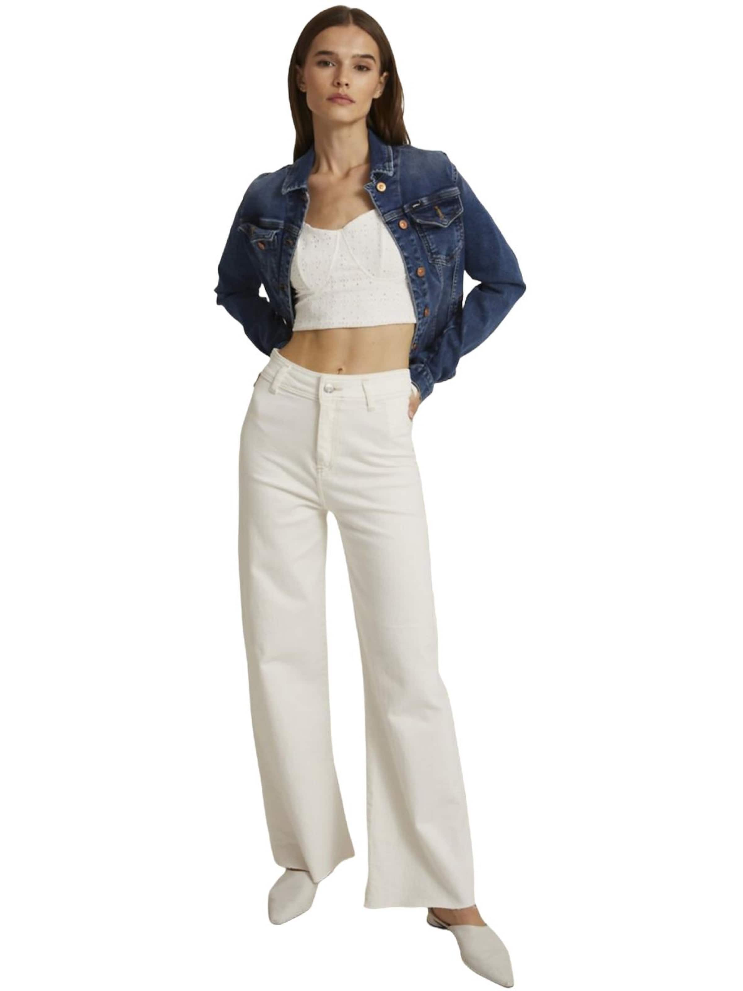 LTB Jeans - Top 'LTB Jeans Damen-Ripptanktop' en blanco
