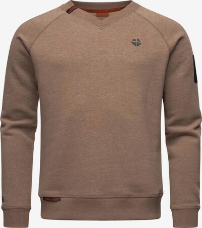 STONE HARBOUR Sweatshirt 'Craig El' in hellbraun / dunkelgrau / orange / schwarz, Produktansicht
