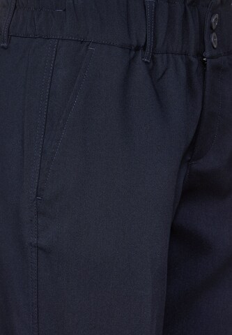 STREET ONE Slimfit Bügelfaltenhose in Blau