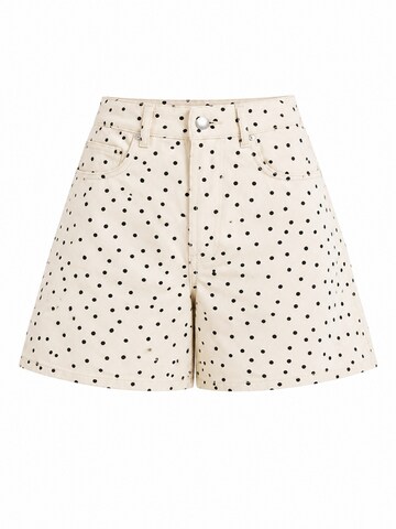 IT'S BASIC Regular Jeans 'POLKA MINI DENIM SHORT' in Beige: voorkant