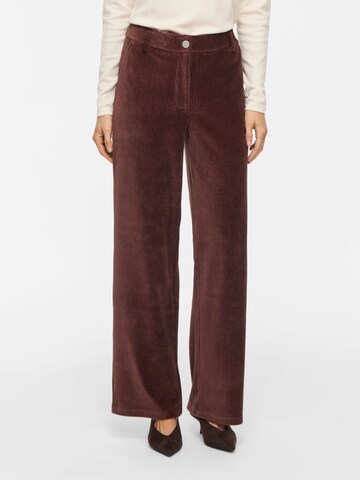 VILA Wide Leg Hose in Braun: Vorderseite