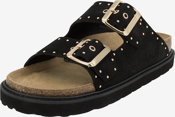ROHDE Mules 'Tropea' in Black: front