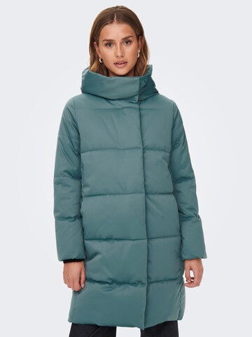 JDY Between-Seasons Coat 'Mustang' in Green: front