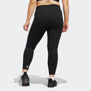 ADIDAS SPORTSWEAR Skinny Workout Pants 'Optime Trainicons 3-Stripes' in Black