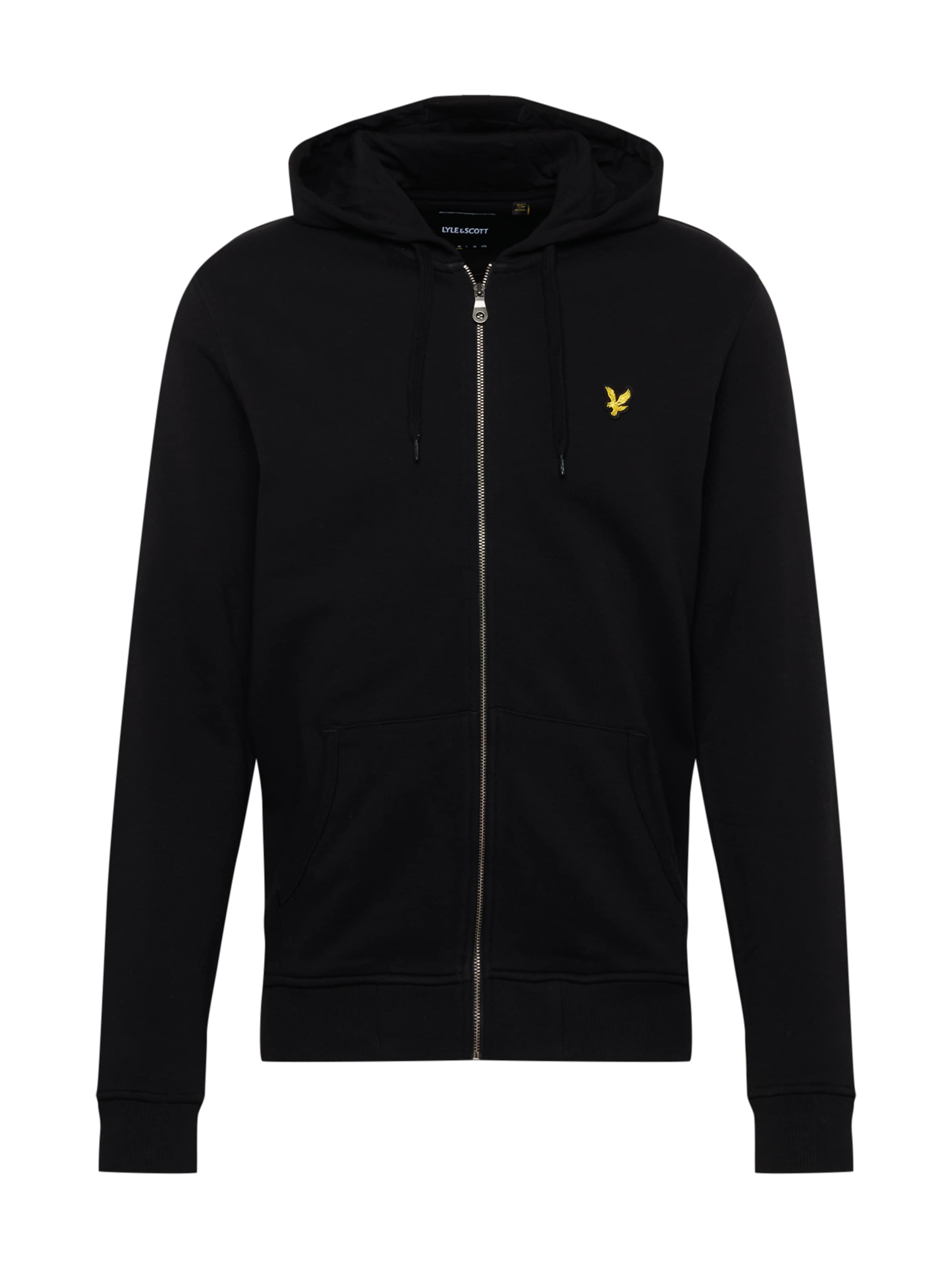 Veste de survêtement Lyle &amp; Scott en noir : devant