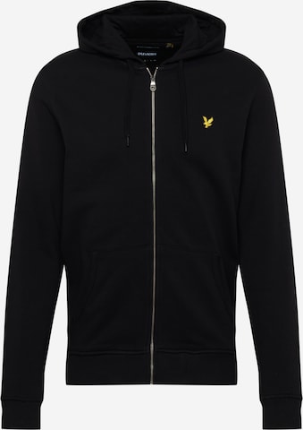 Lyle & Scott Collegetakki värissä musta: edessä