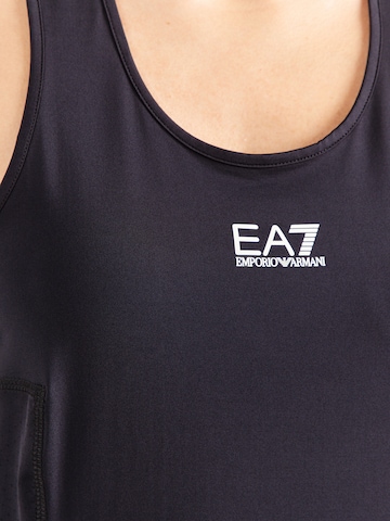 EA7 Emporio Armani Функционална тениска 'TANK' в черно