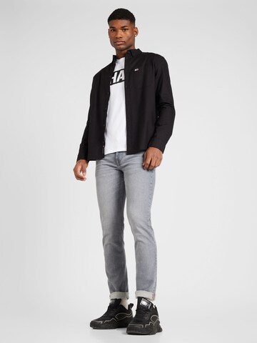 Tommy Jeans Regular fit Overhemd in Zwart