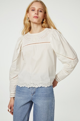 Fabienne Chapot Blouse in Wit: voorkant