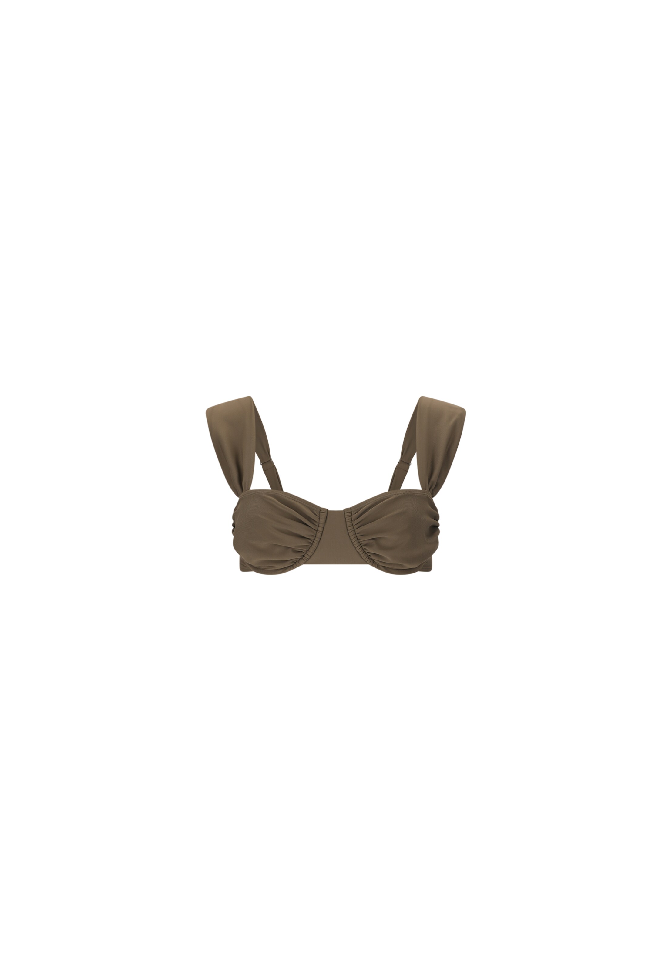 NOU Bikini top 'Rekha' in Brown: front