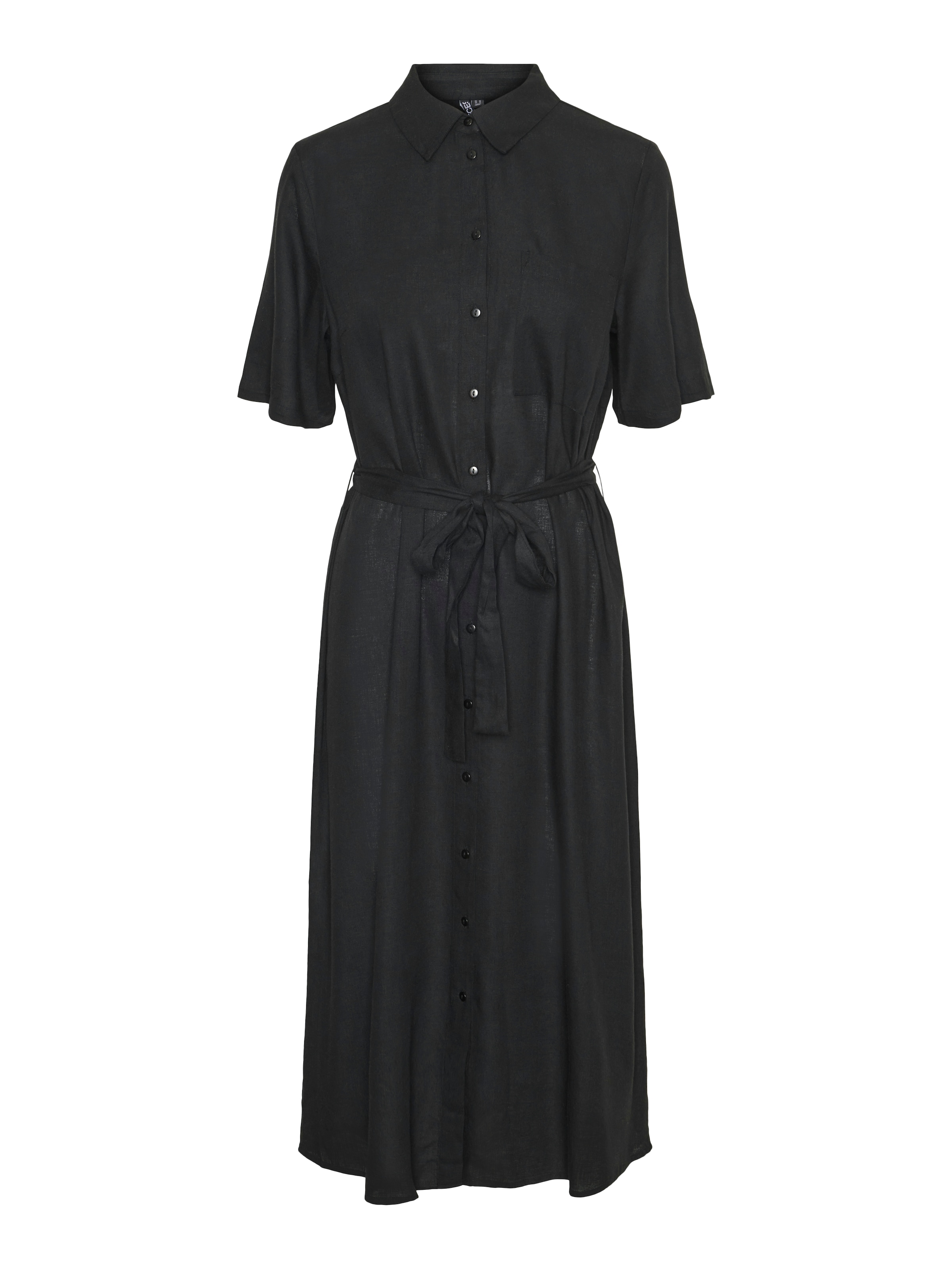 Robe-chemise 'PCPIA' PIECES en noir : devant