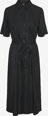 PIECES Shirt dress 'PCPIA' in Black: front