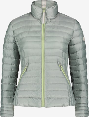 Amber & June Between-Season Jacket in Green: front