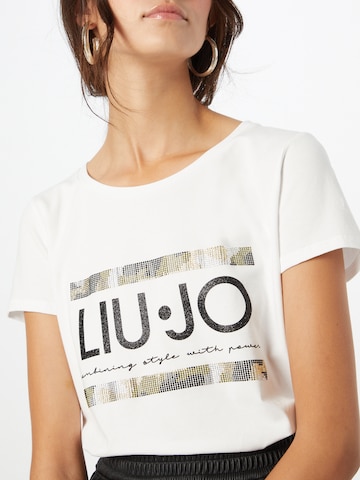 LIU JO JEANS Тениска в бяло