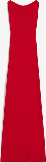 Bershka Robes en maille en rouge, Vue avec produit