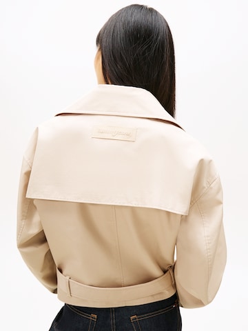 Tommy Jeans Prehoden plašč | bež barva