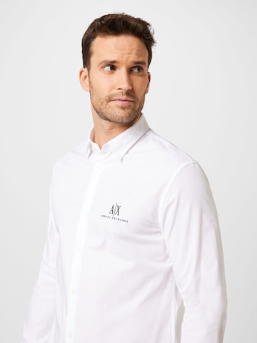 balta ARMANI EXCHANGE Standartinis modelis Marškiniai