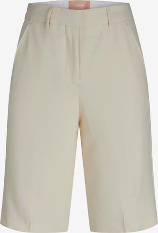 JJXX Regular Trousers with creases 'Mary' in Beige: front