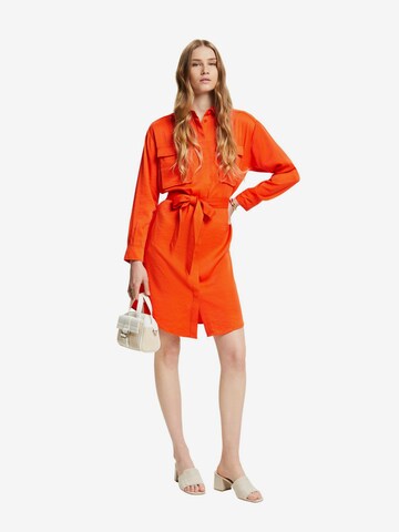 ESPRIT Shirt Dress in Orange