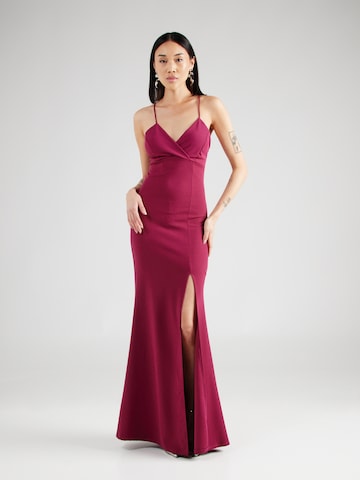 WAL G. Βραδινό φόρεμα 'ARGENTINE' σε ροζ: μπροστά