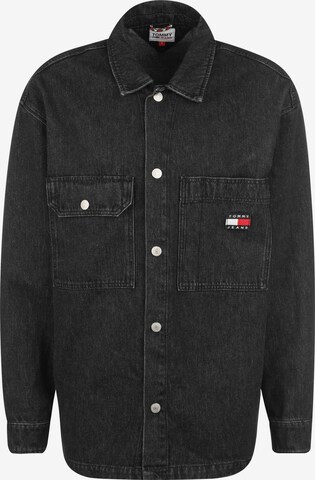 Tommy Jeans Comfort fit Button Up Shirt 'Worker' in Black: front