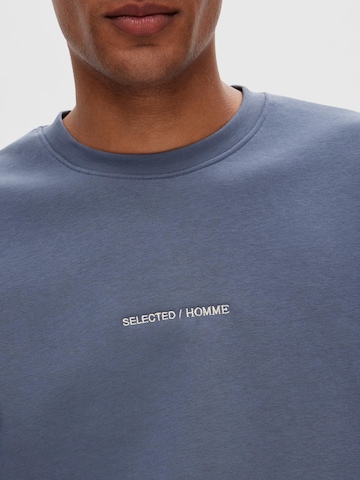 Sweat-shirt 'HANKIE' SELECTED HOMME en bleu