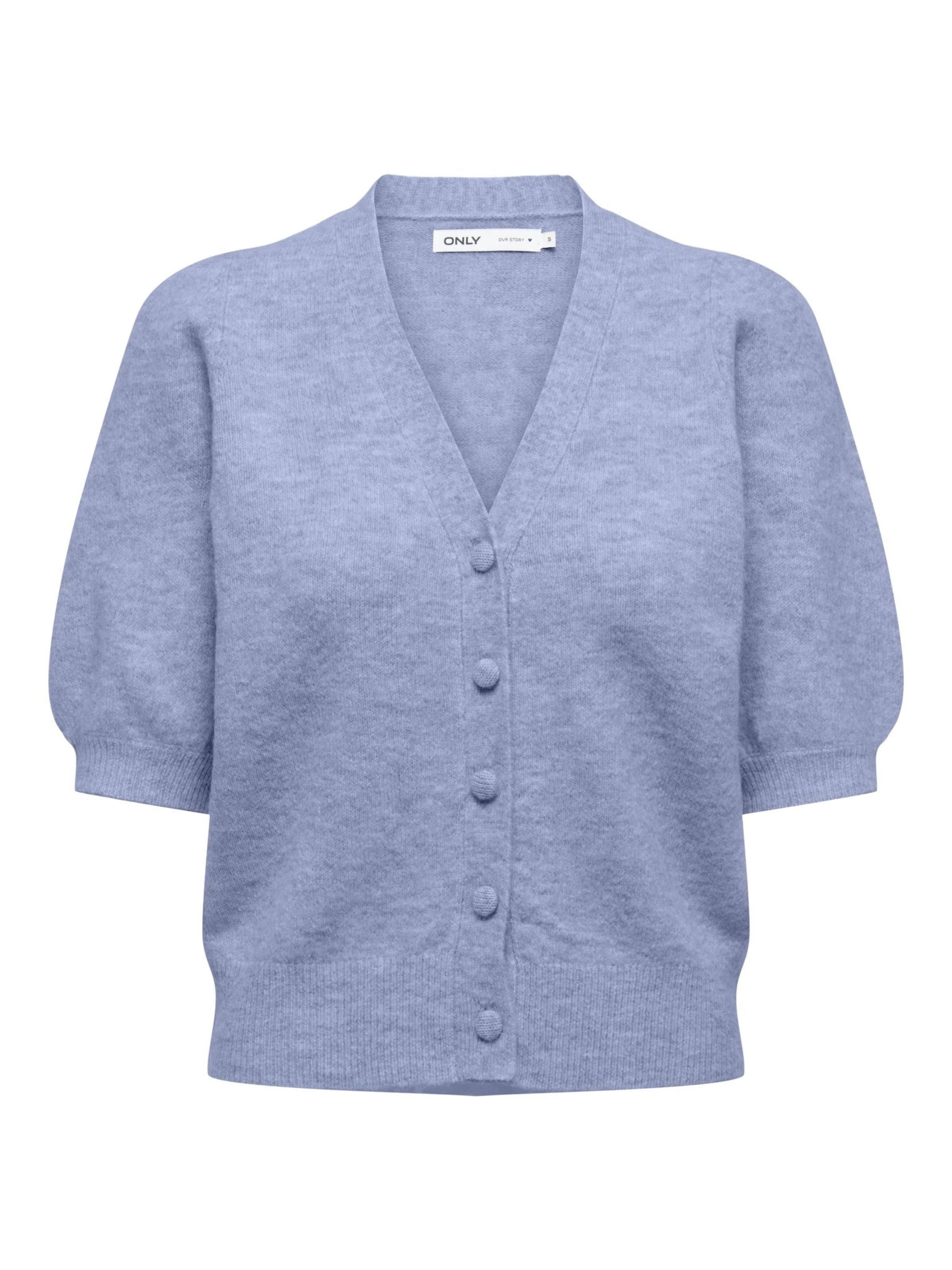 ONLY Strickjacke 'ONLLiva' in hellblau, Produktansicht
