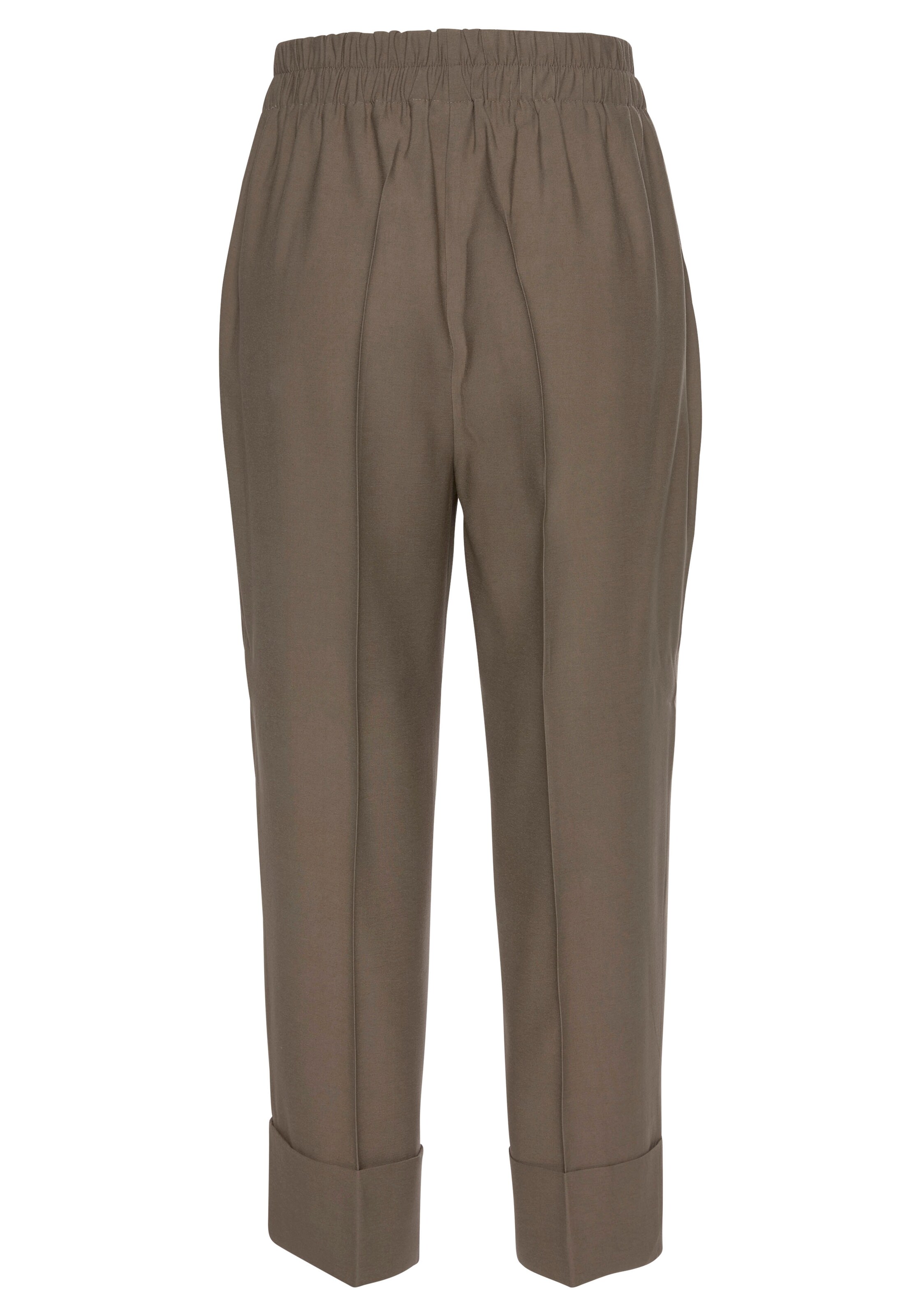 LASCANA - Loosefit Pantalón en marrón: frente