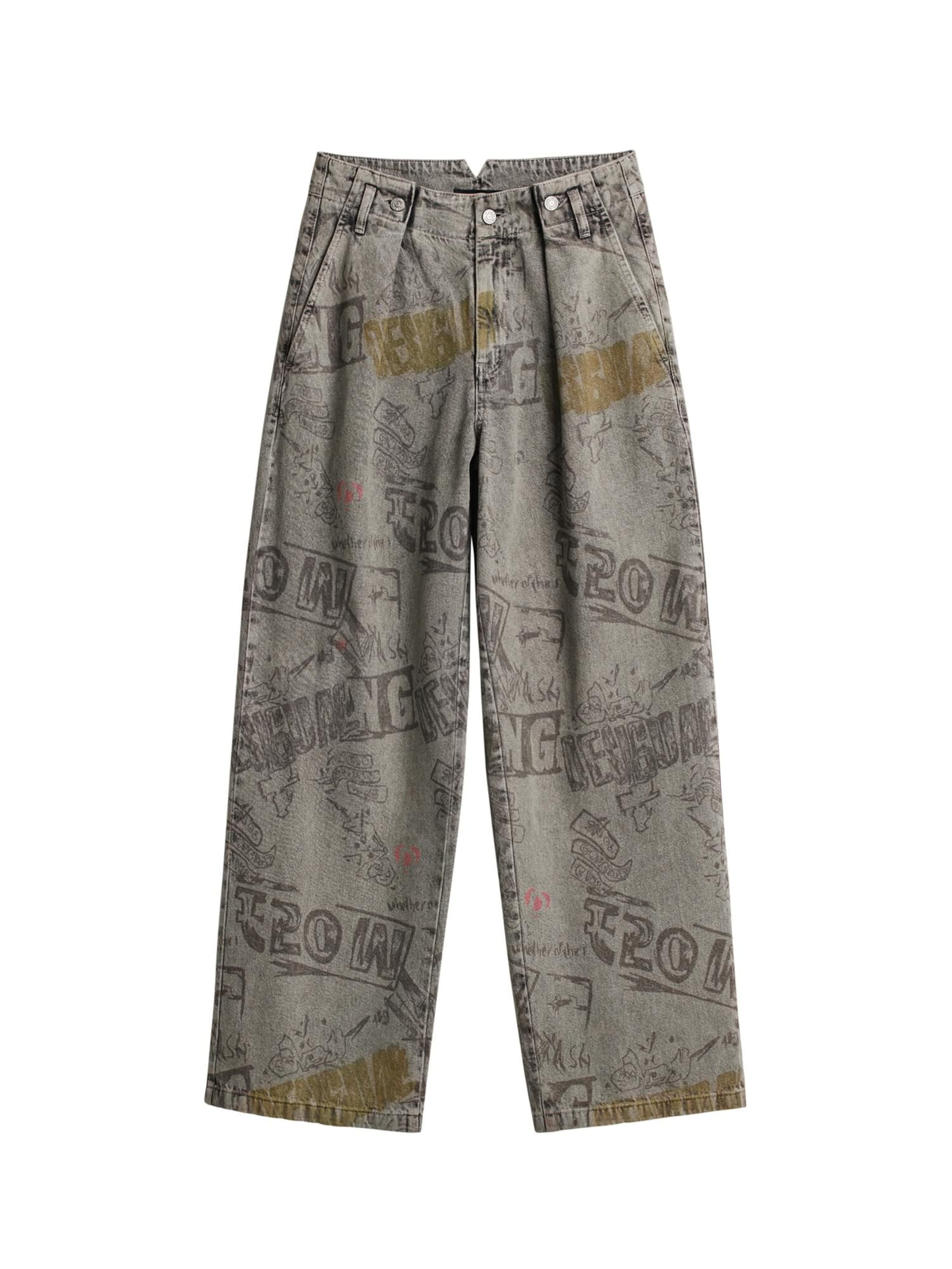 Desigual Wide leg Jeans in Black: front