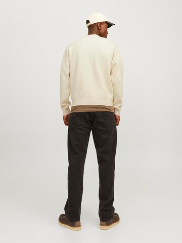 Pull-over 'JORVesterbro' JACK & JONES en beige