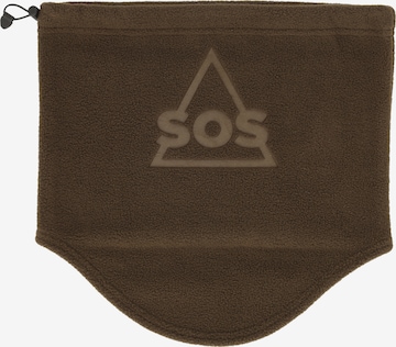 SOS Tube Scarf 'Whakapapa' in Brown: front