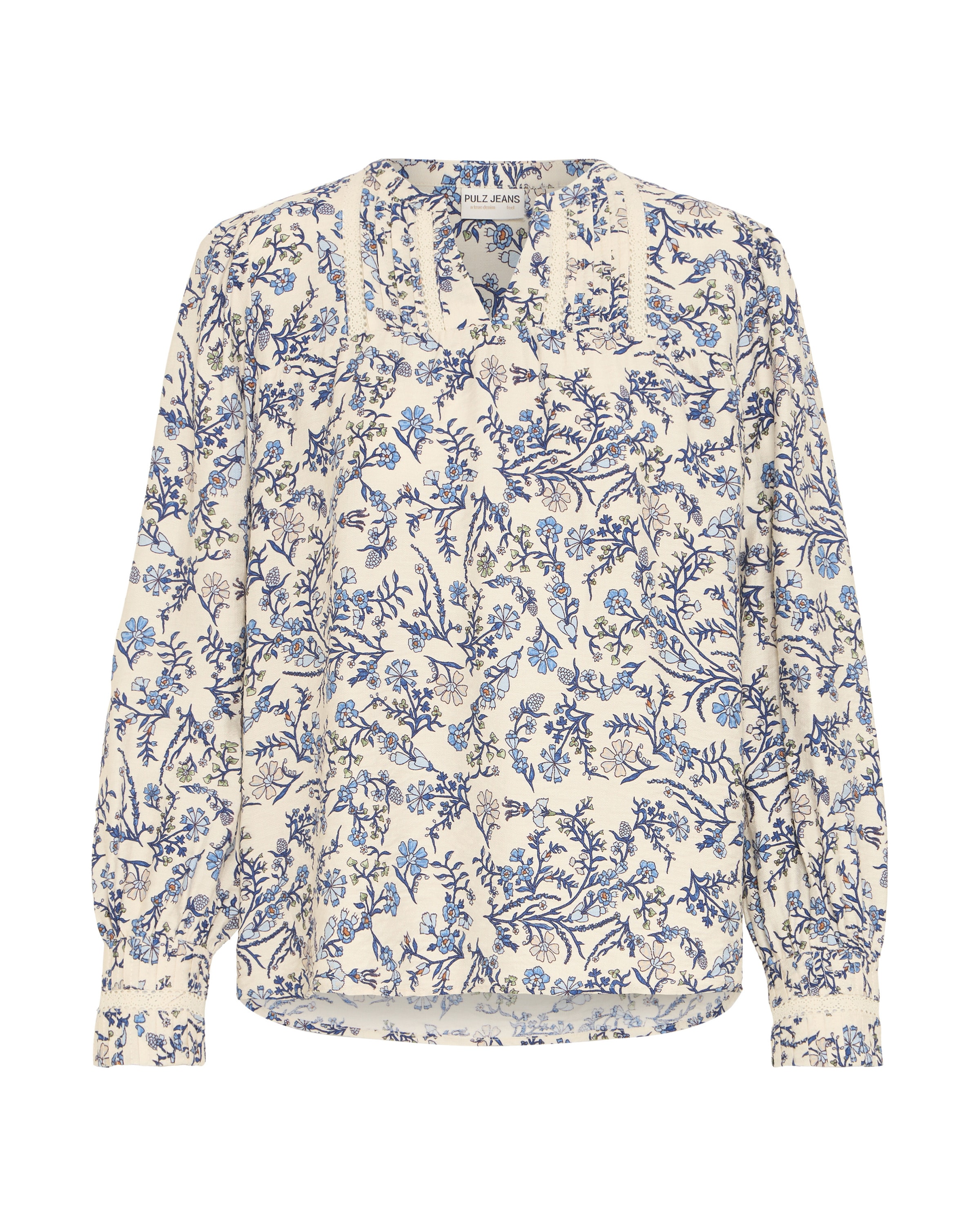 Pulz Blouse 'PZAbrina' in Blauw: voorkant