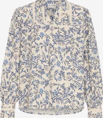 Pulz Bluse 'PZAbrina' i blå: forside