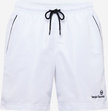 Sergio Tacchini Sportshorts 'Rob' in Weiß: Vorderseite